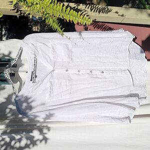 Elementz Women's Elegant White Blouse